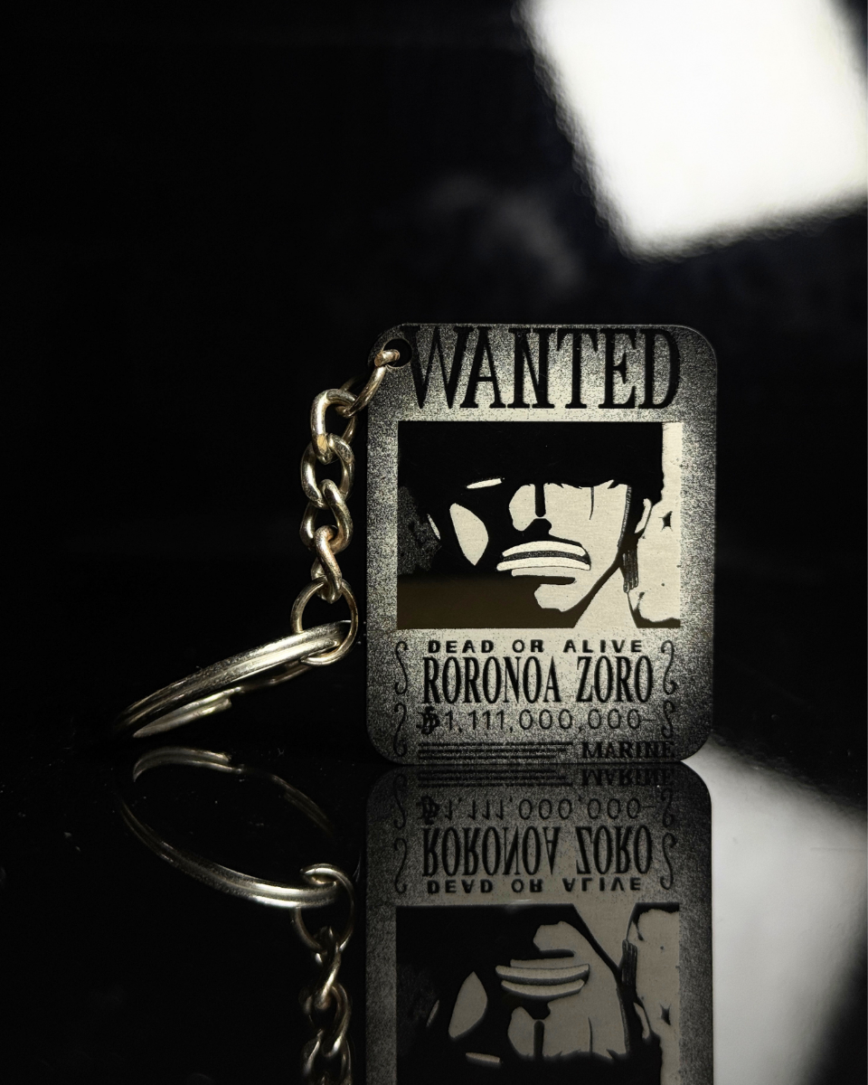 Zoro Wanted Poster Keychain