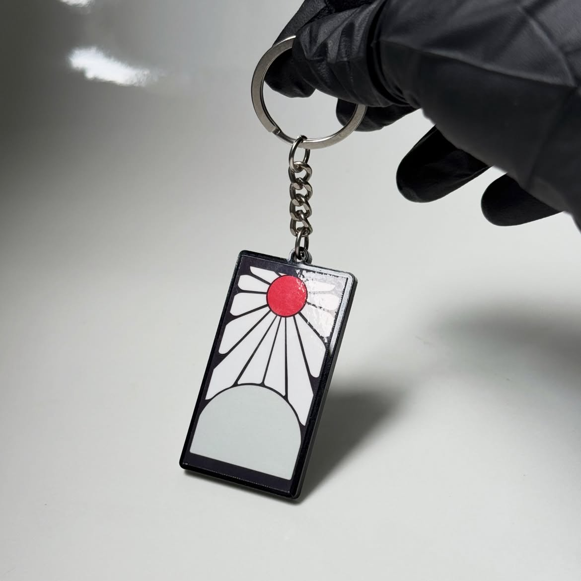 Tanjiro Hanafuda Earring Keychain