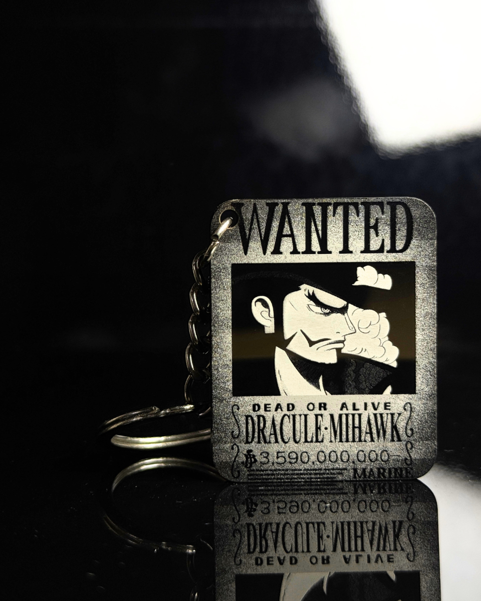 Mihawk Wanted Poster Keychain