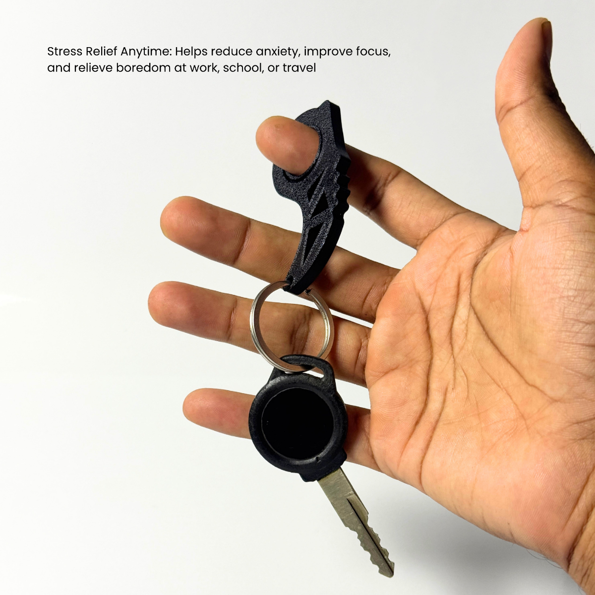 Spinner Keychain | Pocket Fidget Keychain for Stress Relief & Everyday Carry — view 3