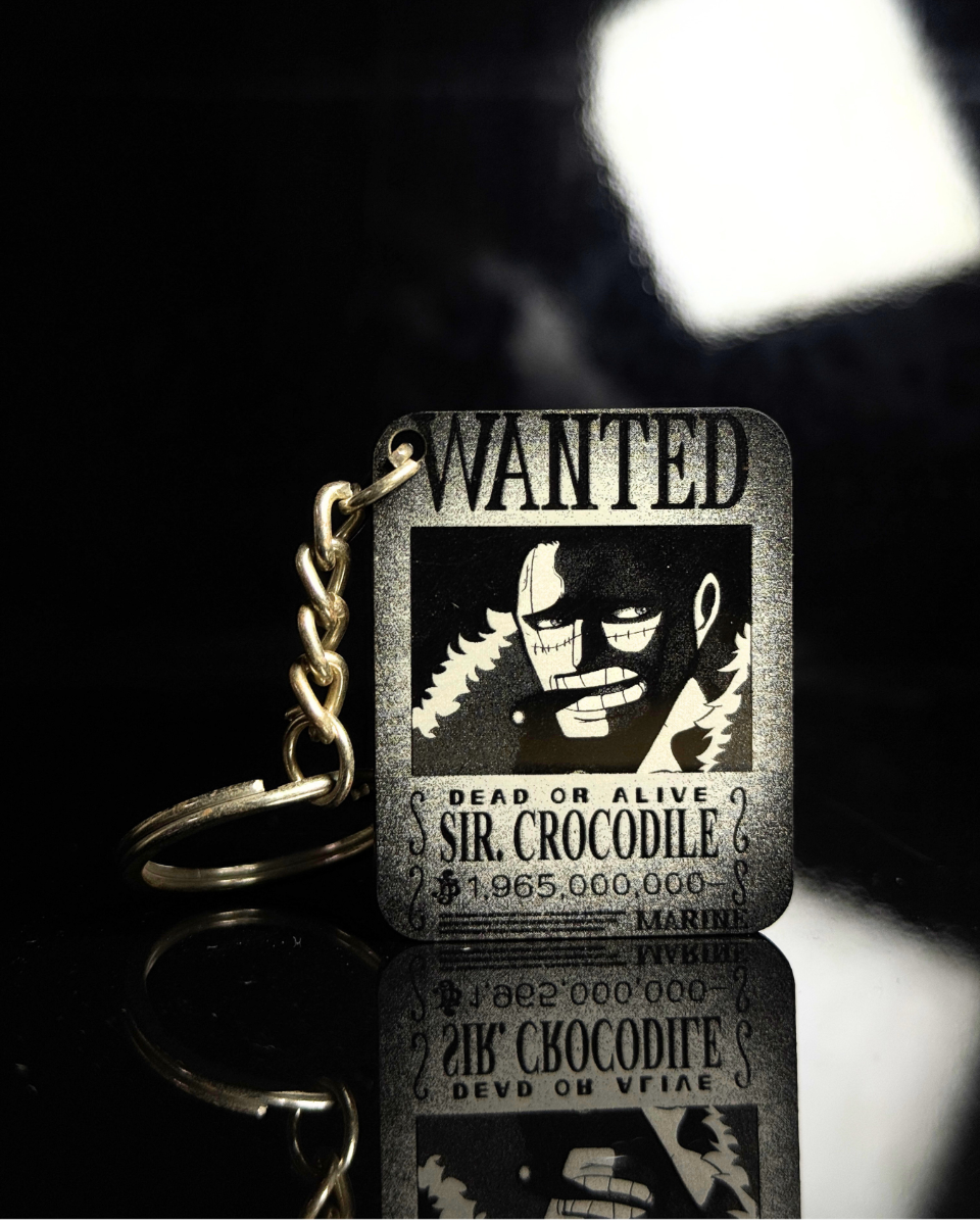 Crocodile Wanted Poster Keychain