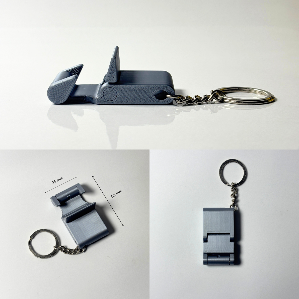 Foldable Phone Stand Keychain | Portable Mobile Holder — view 3
