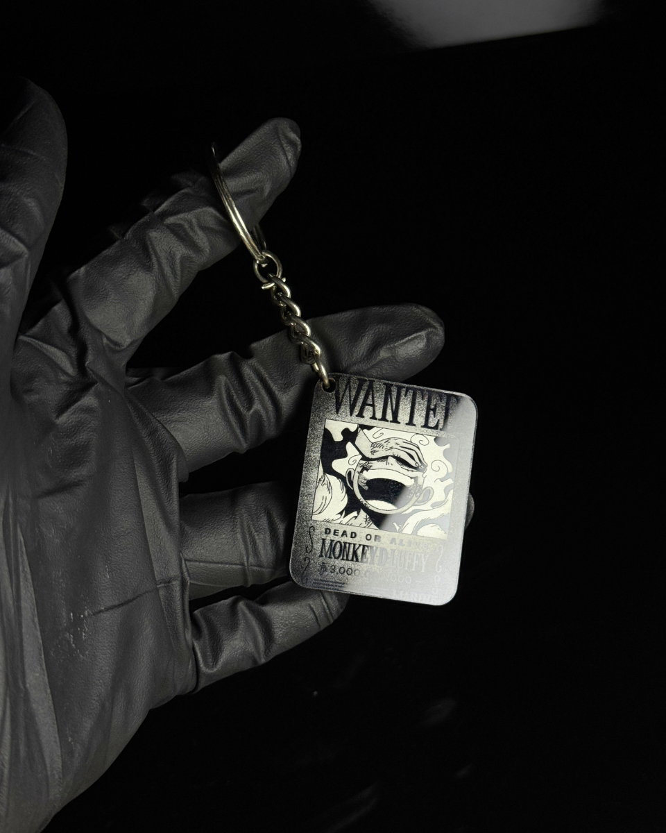 Luffy Wanted Poster Keychain